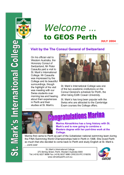 July`s Newsletter - St Marks International College: Perth