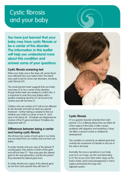 Cystic Fibrosis and your baby