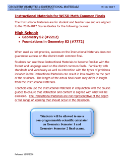 Geometry - Washoe County School District