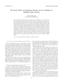 The Ironic Effect of Significant Results on the
