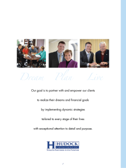 Dream Plan Live - Hudock Capital Group