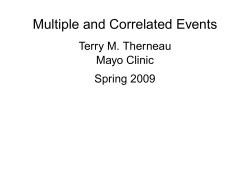 Multiple and Correlated Events