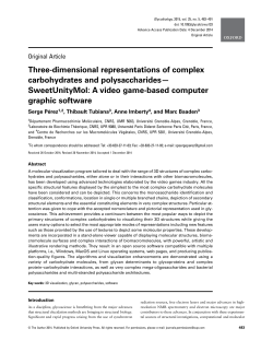 Three-dimensional representations of complex carbohydrates and