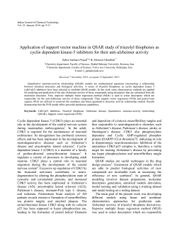 Application of support vector machine in QSAR study of triazolyl