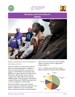 Maternal and Child Health: Kenya
