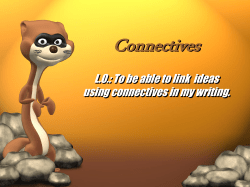 Connectives - The Kingsway Academy