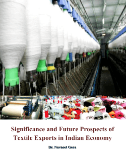 Significance and future Prospects of textile exports