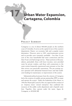 Urban Water Expansion, Cartagena, Colombia