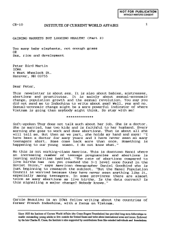 Gaining markets but loosing health? (Part 2) Too many baby