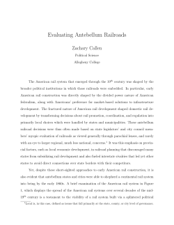 Evaluating Antebellum Railroads
