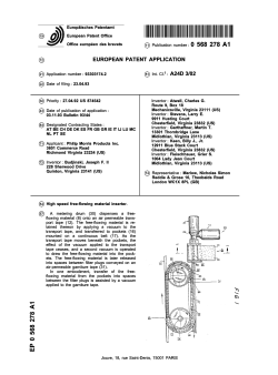 High speed free-flowing material inserter