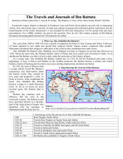 The Travels and Journals of Ibn Battuta