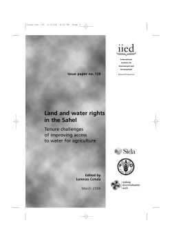 Issue Paper 139 - iied iied - International Institute for Environment