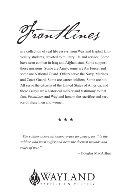 3rd Installment - Wayland Baptist University