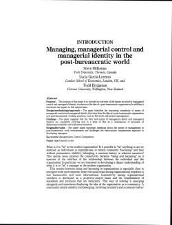 Managing, managerial control and managerial identity