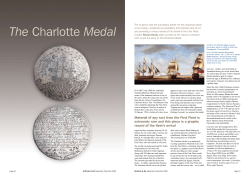 The Charlotte Medal - Australian National Maritime Museum