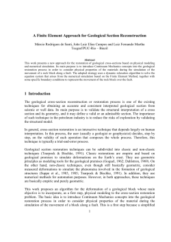 A Finite Element Approach for Geological Section - PUC-Rio