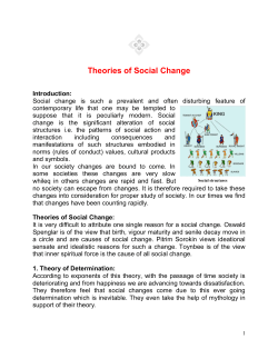 Theories of Social Change