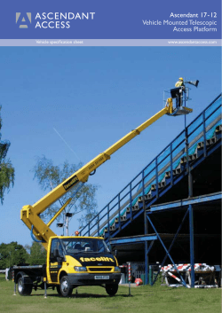 Ascendant 17 - 12 Vehicle Mounted Telescopic Access