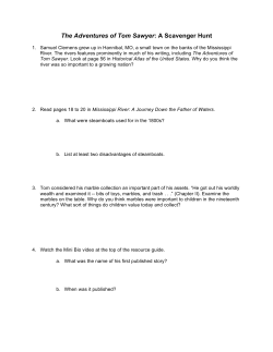 The Adventures of Tom Sawyer: A Scavenger Hunt