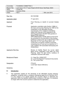Land at Tyson Road, SE23