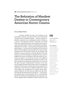 The Refutation of Manifest Destiny in Contemporary American