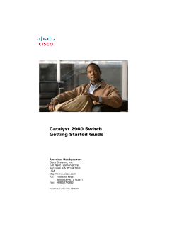 Catalyst 2960 Switch Getting Started Guide (24- and 48-Port