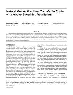 Natural Convection Heat Transfer in Roofs with Above