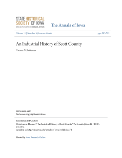 An Industrial History of Scott County