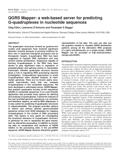 QGRS Mapper: a web-based server for predicting G