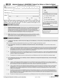 Form 941-X (Rev. January 2011)