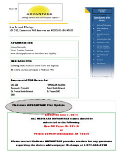 Area Network Offerings: ADV 360, Commercial PHO Networks and