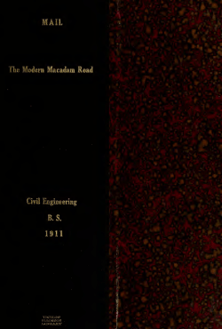 The modern macadam road