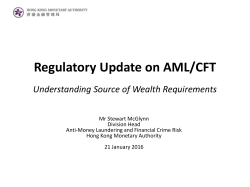 Presentation Material - Hong Kong Monetary Authority