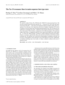 The NaI D resonance lines in main-sequence late-type stars