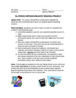 EL MUNDO HISPANOHABLANTE
