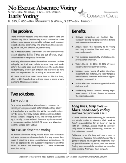Early Voting Factsheet 2013