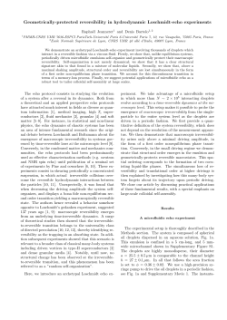 Geometrically-protected reversibility in hydrodynamic