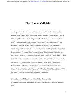 The Human Cell Atlas