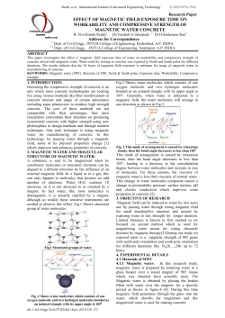 effect of magnetic field exposure time on workability and