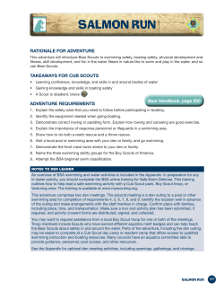 salMON rUN - CubScouts.org