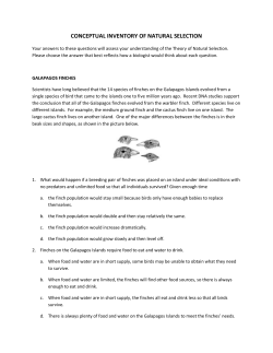 conceptual inventory of natural selection