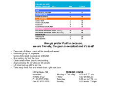 Groups prefer Pullins because, we are friendly, the gear is excellent