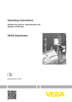 Operating Instructions VEGA DataViewer