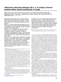 Alternaria alternata allergen Alt a 1