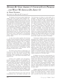 DIVIDED BY GOD: AMERICA`S CHURCH