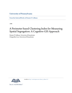 A Perimeter-based Clustering Index for Measuring Spatial