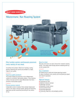 Mastermatic&reg; Nut Roasting System