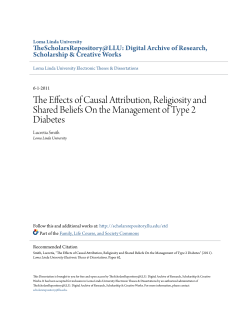 The Effects of Causal Attribution, Religiosity and Shared Beliefs On