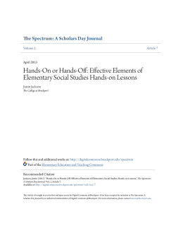 Hands-On or Hands-Off: Effective Elements of Elementary Social